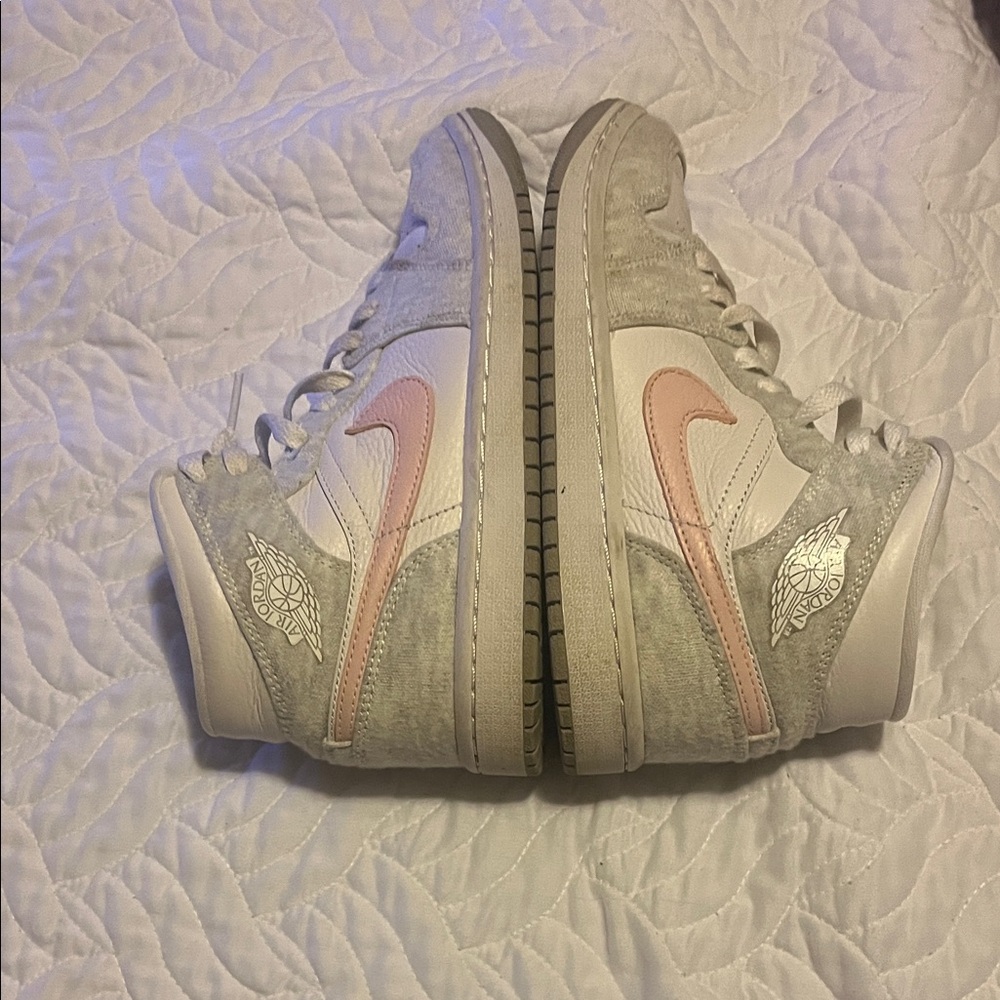 Nike High-Tops with Pink and Gray Accents